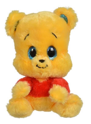 Peluche Winnie jaune et rouge à grands yeux Disney Baby, Nicotoy, Simba Toys (Dickie)