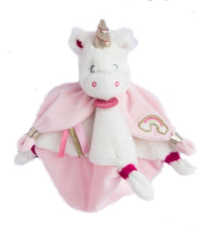 Doudou licorne rose arc-en-ciel BN0322 Baby Nat