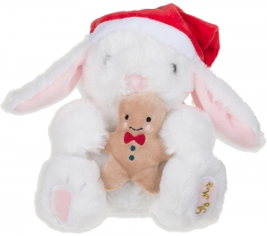 Peluche lapin blanc de Noël Sergent Major