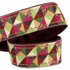 Attache doudou mosaïque de triangles sos