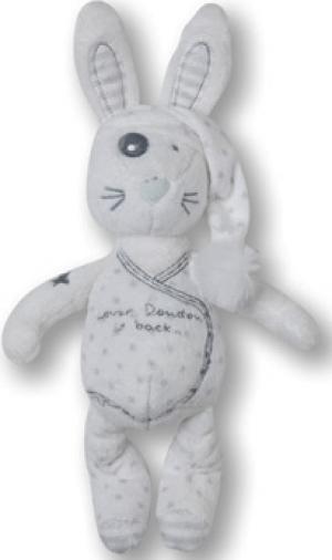Peluche lapin Lover Doudou is back... blanc et gris  TAO (Tape à l'oeil)
