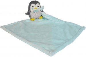 Peluche pingouin gris avec couverture bleue Nicotoy, Simba Toys (Dickie)