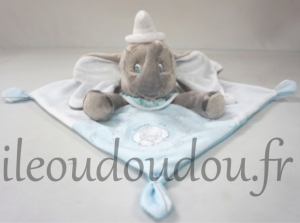 Doudou Dumbo bleu et blanc Disney Baby, Nicotoy, Simba Toys (Dickie)