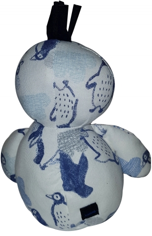 Peluche pingouin blanc et bleu sos