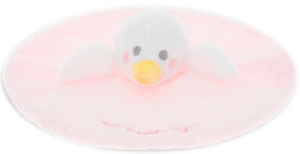 Doudou poussin rose rond Sergent Major