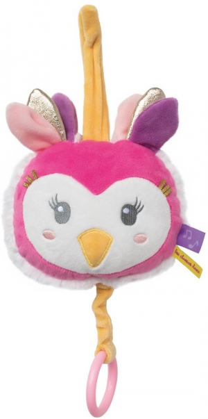 Chouette rose Melle Lou peluche musicale BN0380 sos