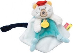 Doudou Ours Mr Paul attache sucette BN0372 Baby Nat