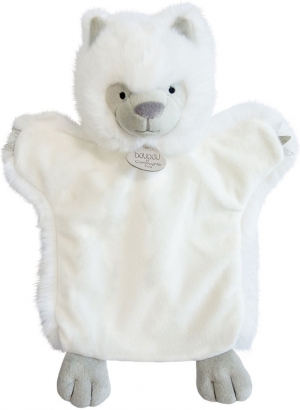 Marionnette loup blanc DC3620 Doudou et compagnie
