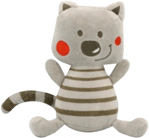 Peluche chat KAZIBAO gris rayé Orchestra