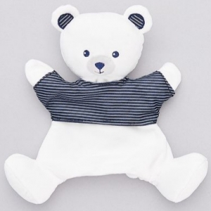 Marionnette ours blanc et bleu marine Simba Toys (Dickie), Kiabi - Kitchoun