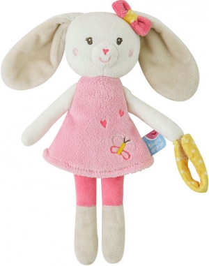 Doudou lapin rose Tetinou Sucre d'Orge