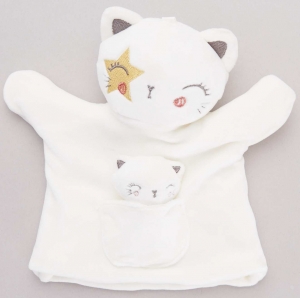 Marionnette chat blanc étoile dorée Simba Toys (Dickie), Kiabi - Kitchoun