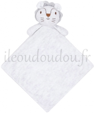 Doudou lion gris plat Sergent Major