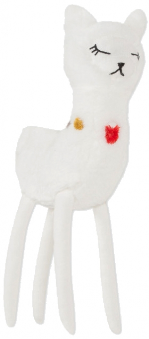 Doudou peluche lama blanc Catimini