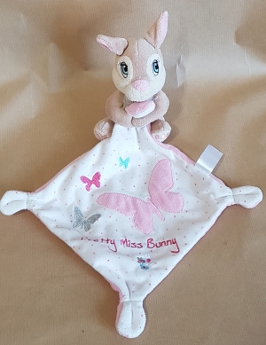 Peluche lapin avec mouchoir Pretty Miss Bunny Disney Baby, Simba Toys (Dickie), Nicotoy