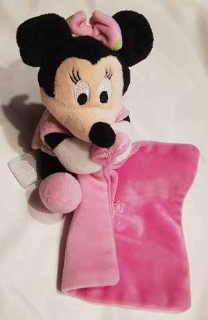 Peluche Minnie phosphorescente mouchoir rose Disney Baby, Nicotoy, Simba Toys (Dickie)