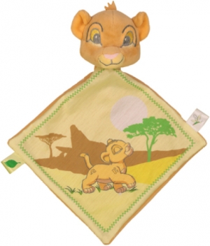 Doudou Simba le Roi Lion vert et marron Disney Baby, Nicotoy, Simba Toys (Dickie)