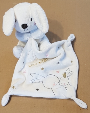 Lapin en peluche blanc avec mouchoir GOOD NIGHT Sweet & lovely Simba Toys (Dickie), Nicotoy