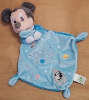 Doudou Mickey Mouse bleu fusée Disney Baby, Nicotoy, Simba Toys (Dickie)