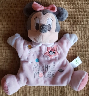 Doudou marionnette Minnie rose Disney Baby