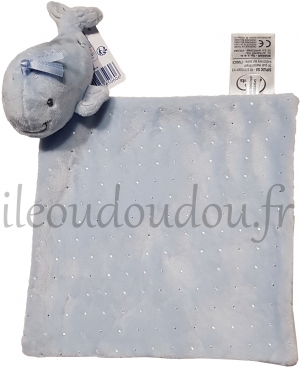 Doudou baleine bleu Mots d'enfant - Leclerc