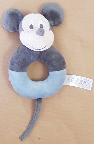 Hochet Mickey gris et bleu Disney Baby, Nicotoy, Simba Toys (Dickie)