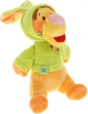 Peluche Tigrou vert et orange déguisé en lapin  Disney Baby, Nicotoy, Simba Toys (Dickie)