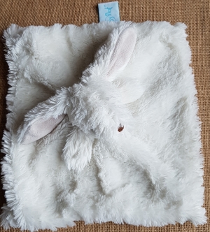 Doudou lapin blanc Les Flocons BN051 Baby Nat
