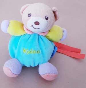 Mini doudou ours boule bleu Kaloo