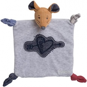 Doudou souris coeur Blue Denim  Kaloo