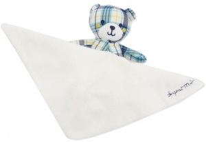 Peluche ours à carreaux bleus et mouchoir Sergent Major