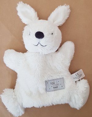 Doudou marionnette lapin blanc You make me happy Simba Toys (Dickie)