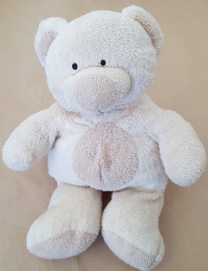 doudou peluche ours beige crème The Baby Collection Nicotoy