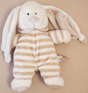Doudou Lapin Nicotoy – Beige/Marron – 32/50 Cm – Excellent état – The Baby Collection