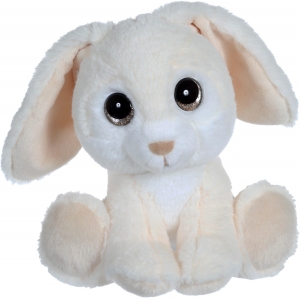 Peluche lapin blanc crème assis Puppy Eyes Pets Gipsy
