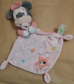 Doudou Minnie Mouse rose étoile Disney Baby, Nicotoy, Simba Toys (Dickie)
