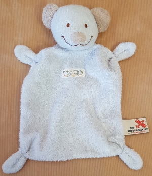 Doudou ours blanc crème et marron the Baby Collection Nicotoy