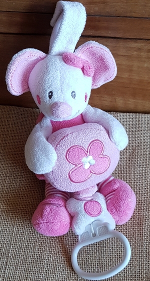 Souris rose peluche musicale Nicotoy, Kiabi - Kitchoun