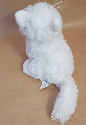 Peluche chat blanc M6 Interactions