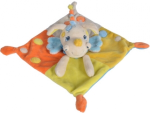 Doudou dragon jaune orange bleu Funny Baron Nicotoy, Simba Toys (Dickie)