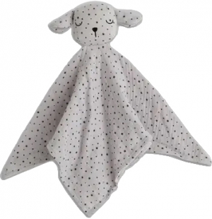 Doudou chien gris imprimé d'étoiles Bout'Chou