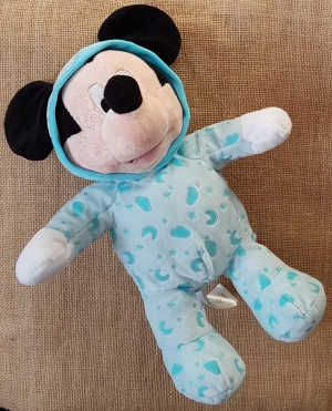 Peluche Mickey phosphorescent bleu Disney Baby, Simba Toys (Dickie)