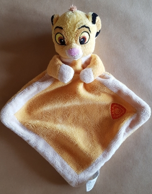 Doudou Simba le roi lion jaune Disney Baby, Nicotoy, Simba Toys (Dickie)