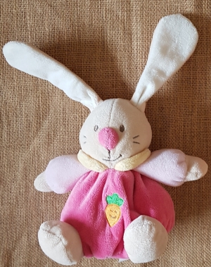 Peluche lapin rose carotte Eddy Toys Marques diverses