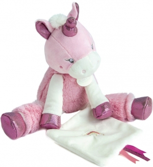 Peluche licorne rose et blanc BN0453 Baby Nat