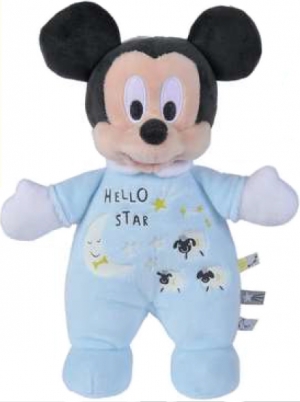Peluche Mickey bleu Hello Star Disney Baby, Nicotoy, Simba Toys (Dickie)