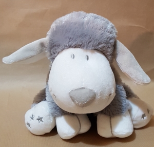 Peluche mouton gris et blanc étoiles Nicotoy, Simba Toys (Dickie)