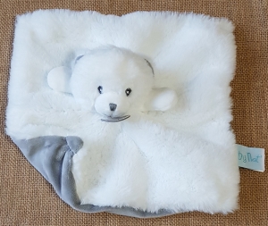 Doudou ours blanc et gris BN0479 Baby Nat