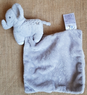 Doudou éléphant gris et argent Mots d'enfant - Leclerc