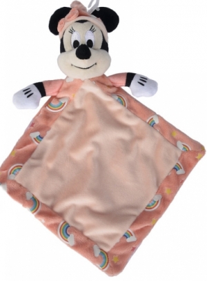 Doudou Minnie rose saumon arc-en-ciel Disney Baby, Simba Toys (Dickie)